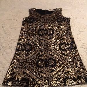 Black/Gold Sequin Dress